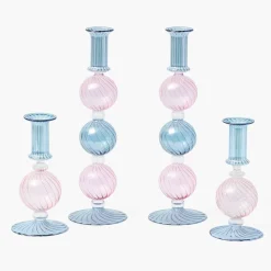Camille Pink & Blue Candle Set