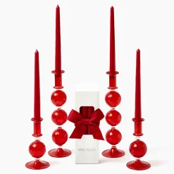 Camille Red Candle Set