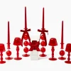 Camille Red Ribboned Candlescape