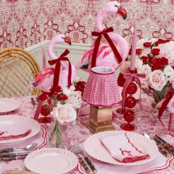 Camille Red Ribboned Candle Set (Pink)