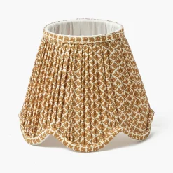 Caramel Lotus Deep Scalloped Lampshade (18cm)