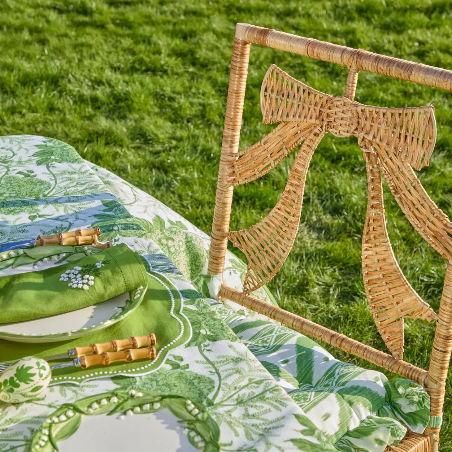 Celine Bow Rattan Chair