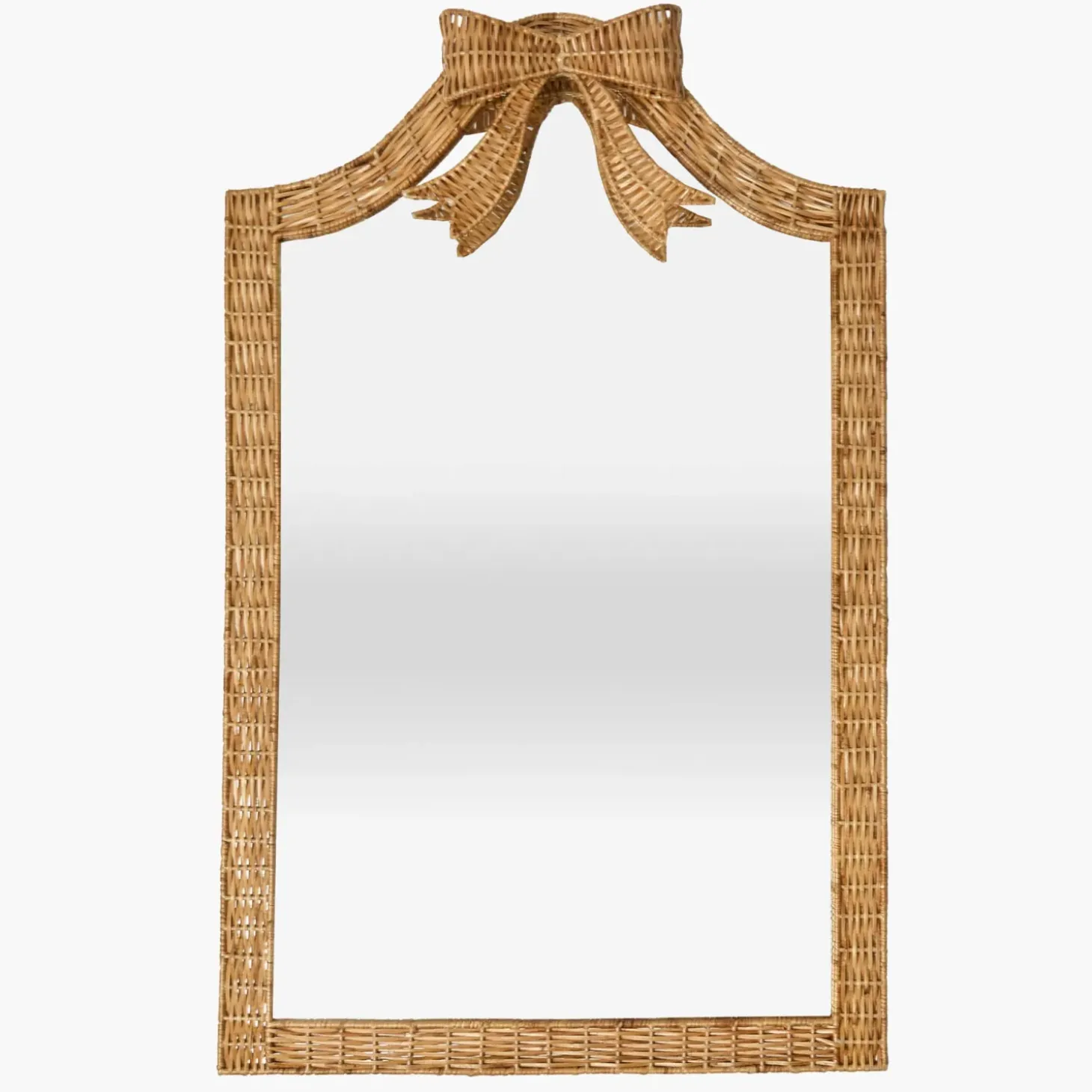 Celine Bow Rattan Mirror