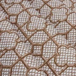 Chestnut Brown Bamboo Trellis Fabric
