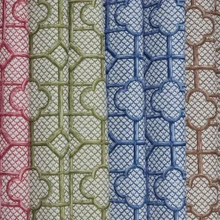 Chestnut Brown Bamboo Trellis Fabric