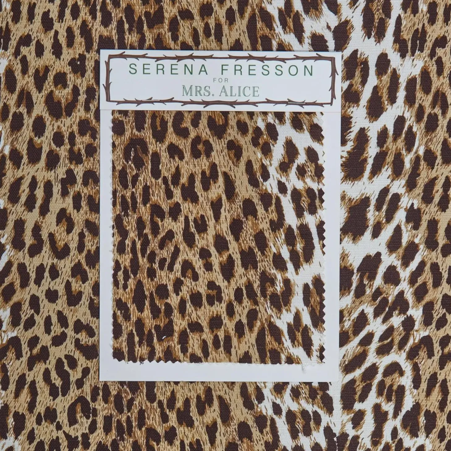 Chestnut Brown Leopard Fabric