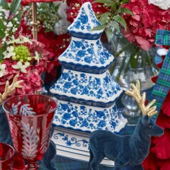 Chinoiserie China Christmas Tree