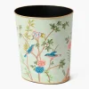 Chinoiserie Oval Tole Waste Paper Bin