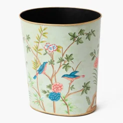Chinoiserie Oval Tole Waste Paper Bin