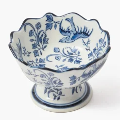 Chinoiserie Scalloped Nibble Bowls (Pair)