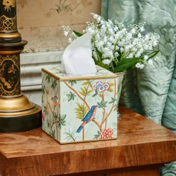 Chinoiserie Tole Tissue Box