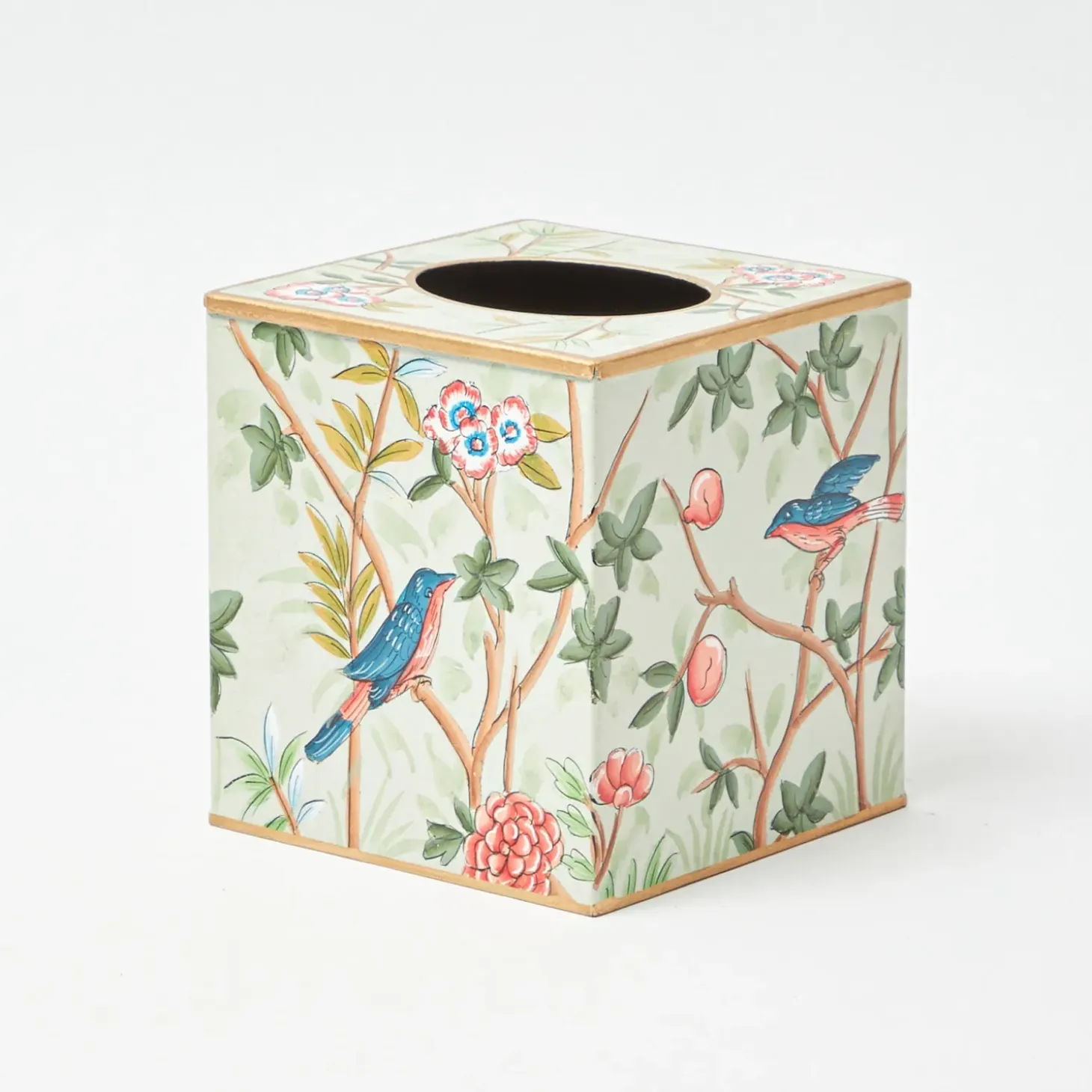 Chinoiserie Tole Tissue Box