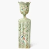 Chinoiserie Tole Urn & Pedestal