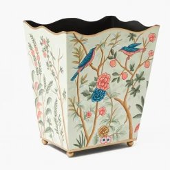 Chinoiserie Tole Waste Paper Bin