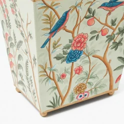 Chinoiserie Tole Waste Paper Bin