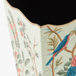 Chinoiserie Tole Waste Paper Bin