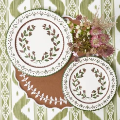 Chocolate Bow Laurel Placemats (Set of 4)