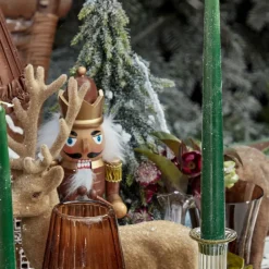 Chocolate Brown & Gold Nutcracker (Pair)
