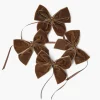 Chocolate Brown Napkin Bows (Set of 4)