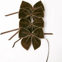 Chocolate Brown Napkin Bows (Set of 4)