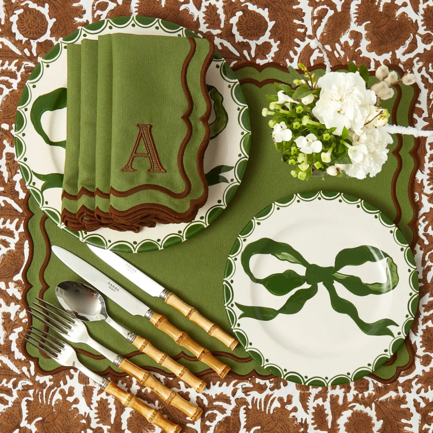 Chocolate Pheasant Tablecloth