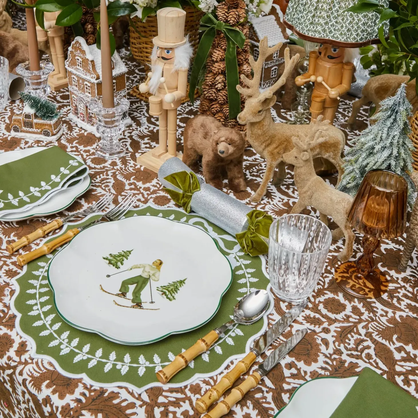 Chocolate Pheasant Tablecloth