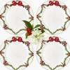 Christmas Garland Dinner Plate (Set of 4)