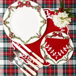 Christmas Garland Dinner Plate (Set of 4)