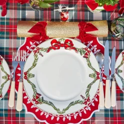 Christmas Garland Dinner Plate