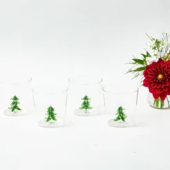 Christmas Tree Glasses (Set of 4)