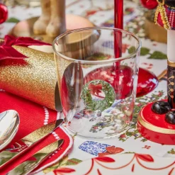 Christmas Wreath Glasses (Set of 4)