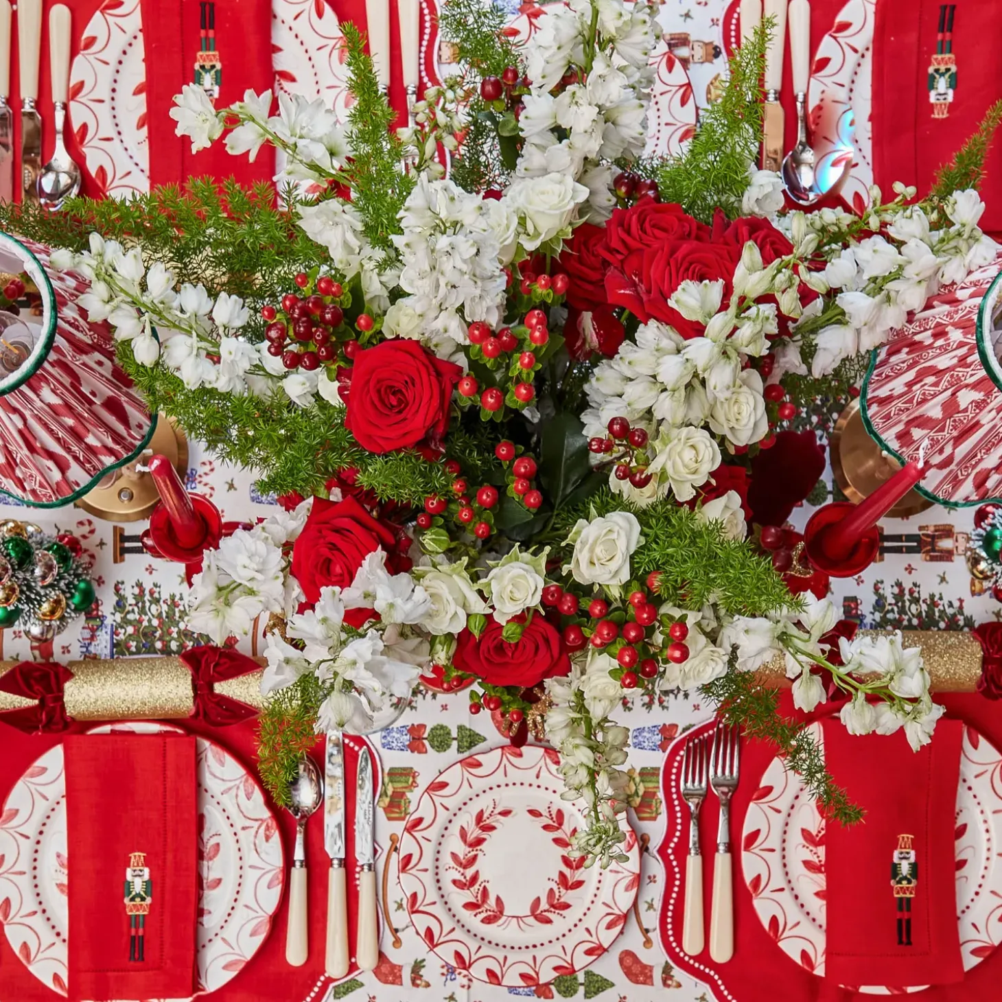 Christmas Wreath Glasses (Set of 4)