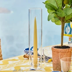 Claudia Glass Hurricane Candle Holder (Pair)
