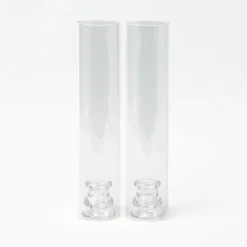 Claudia Glass Hurricane Candle Holder (Pair)