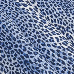 Cobalt Blue Leopard Fabric
