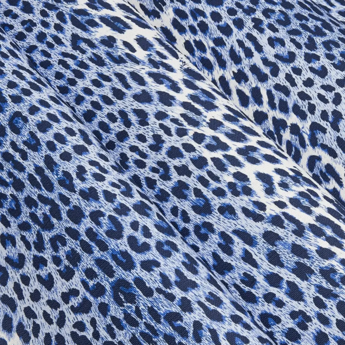 Cobalt Blue Leopard Fabric