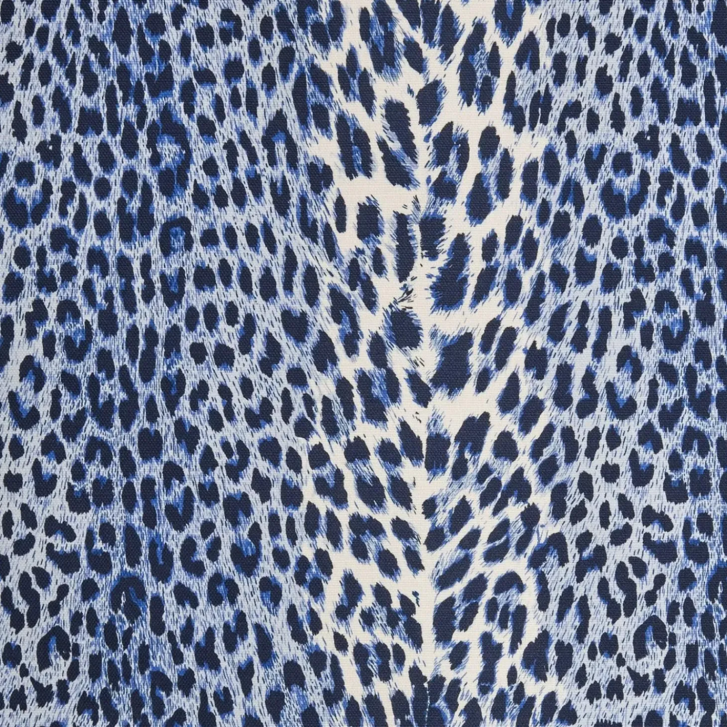 Cobalt Blue Leopard Fabric