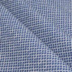 Cobalt Blue Lotus Flower Fabric