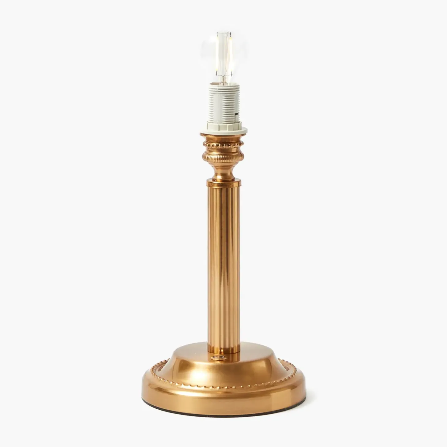 Corinthian Rechargeable Lamp with Cream Shade (22cm)