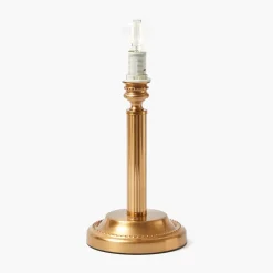 Corinthian Rechargeable Lamp with Green Lotus Shade (22cm)