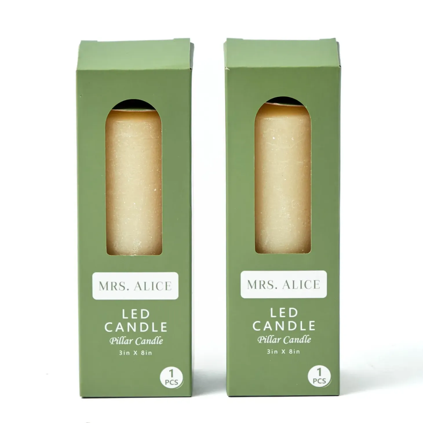 Cream LED Pillar Candle Set (Set of 4)