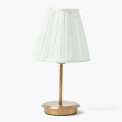 Cream Pleated Lampshade (18cm)
