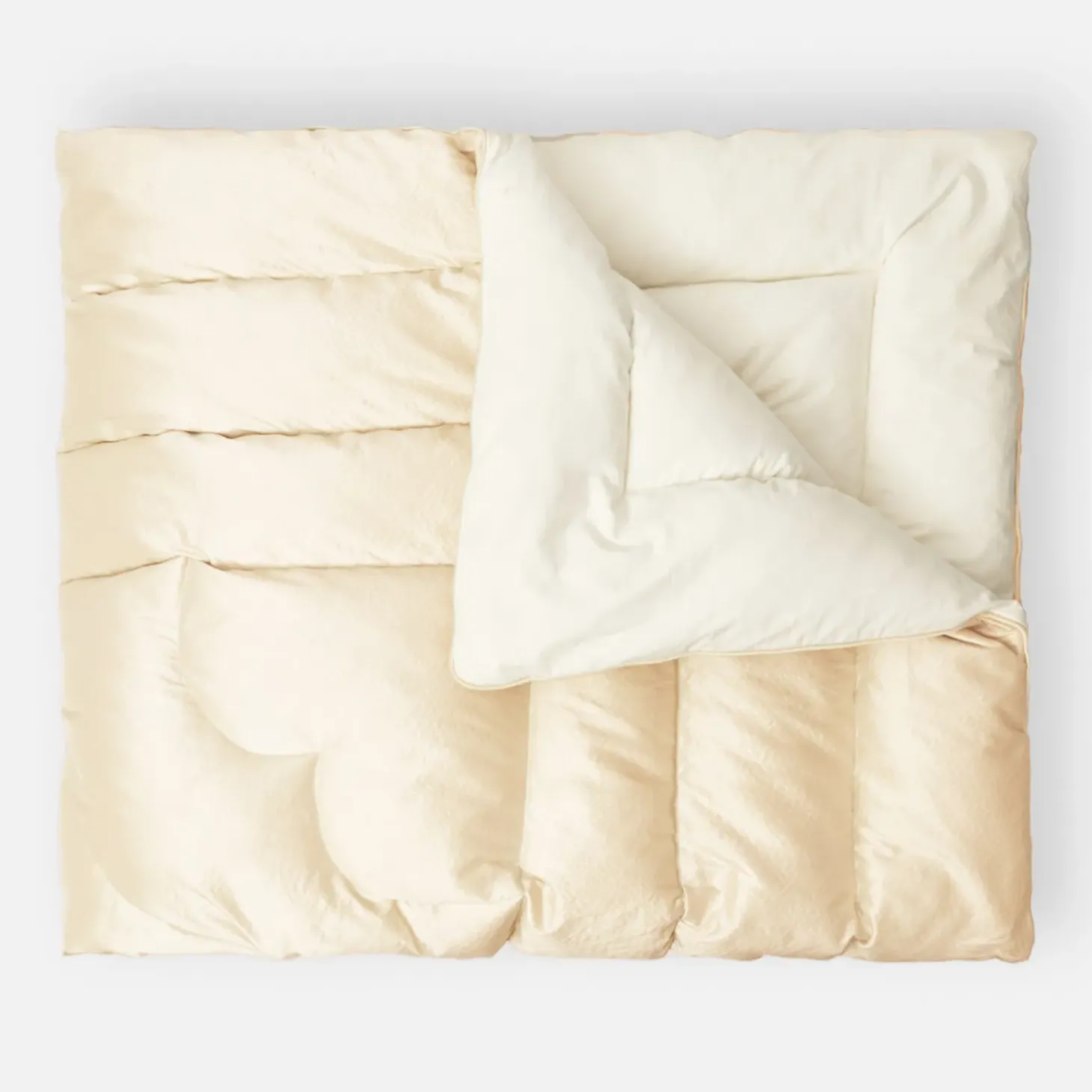 Cream Silk Eiderdown