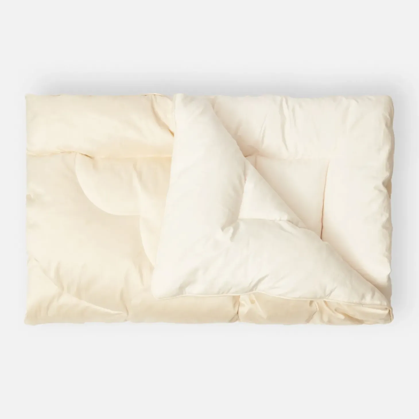 Cream Silk Eiderdown
