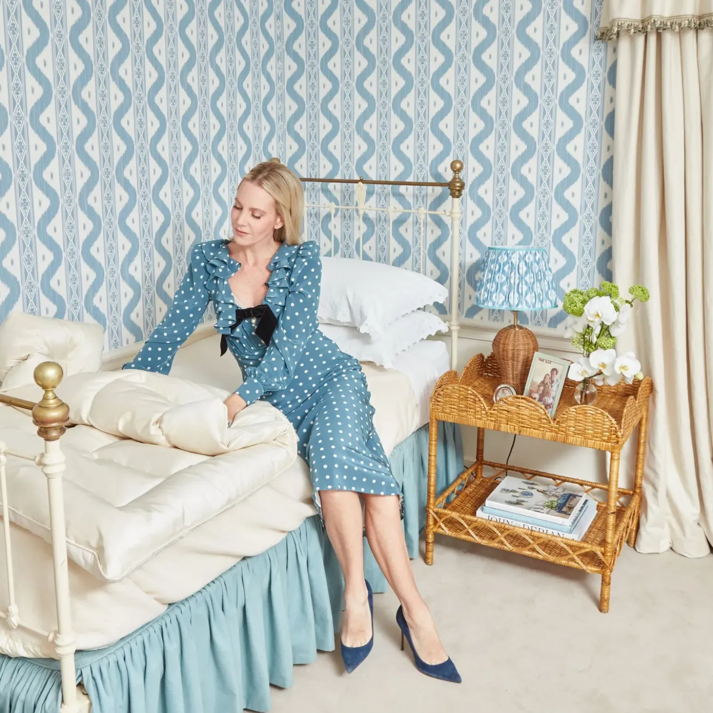 Cream Silk Eiderdown
