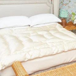 Cream Silk Eiderdown