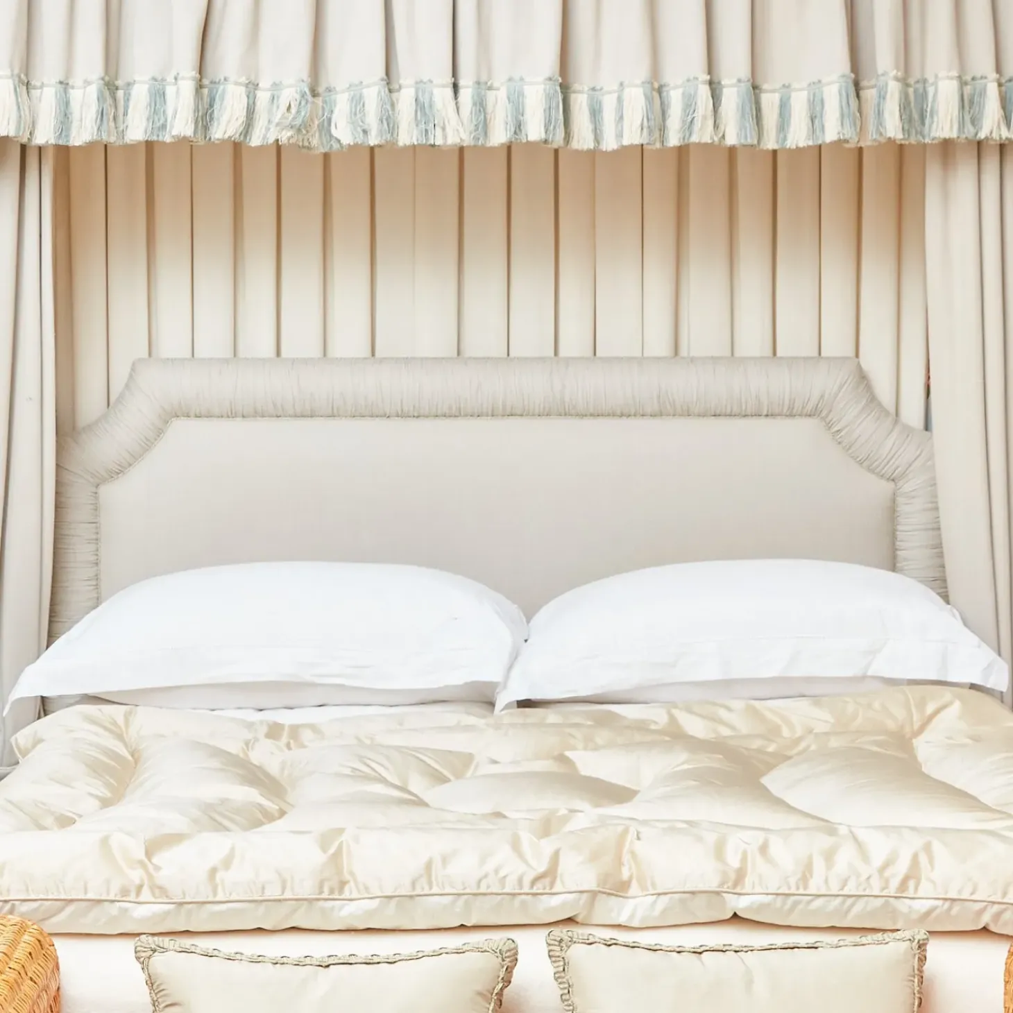 Cream Silk Eiderdown