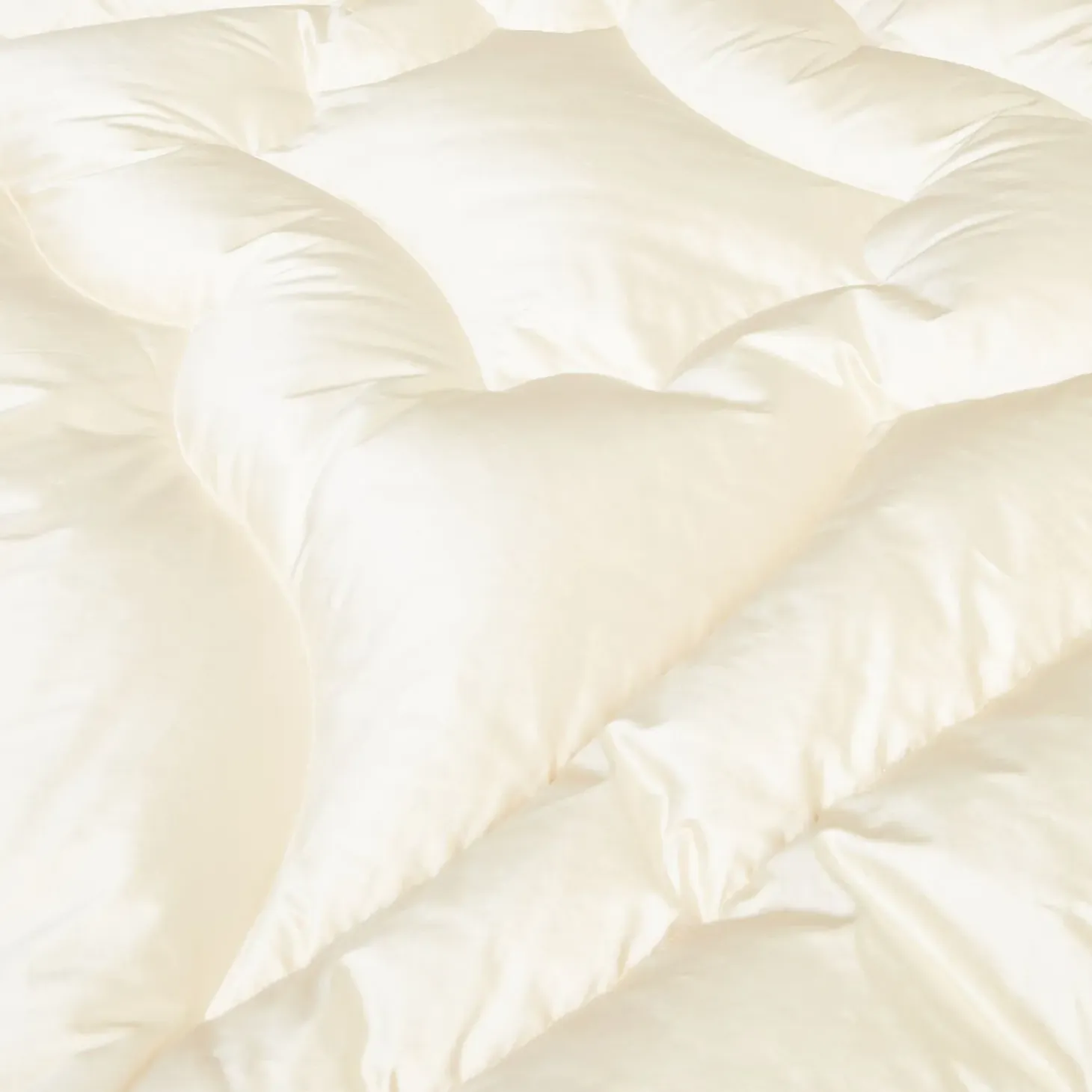 Cream Silk Eiderdown