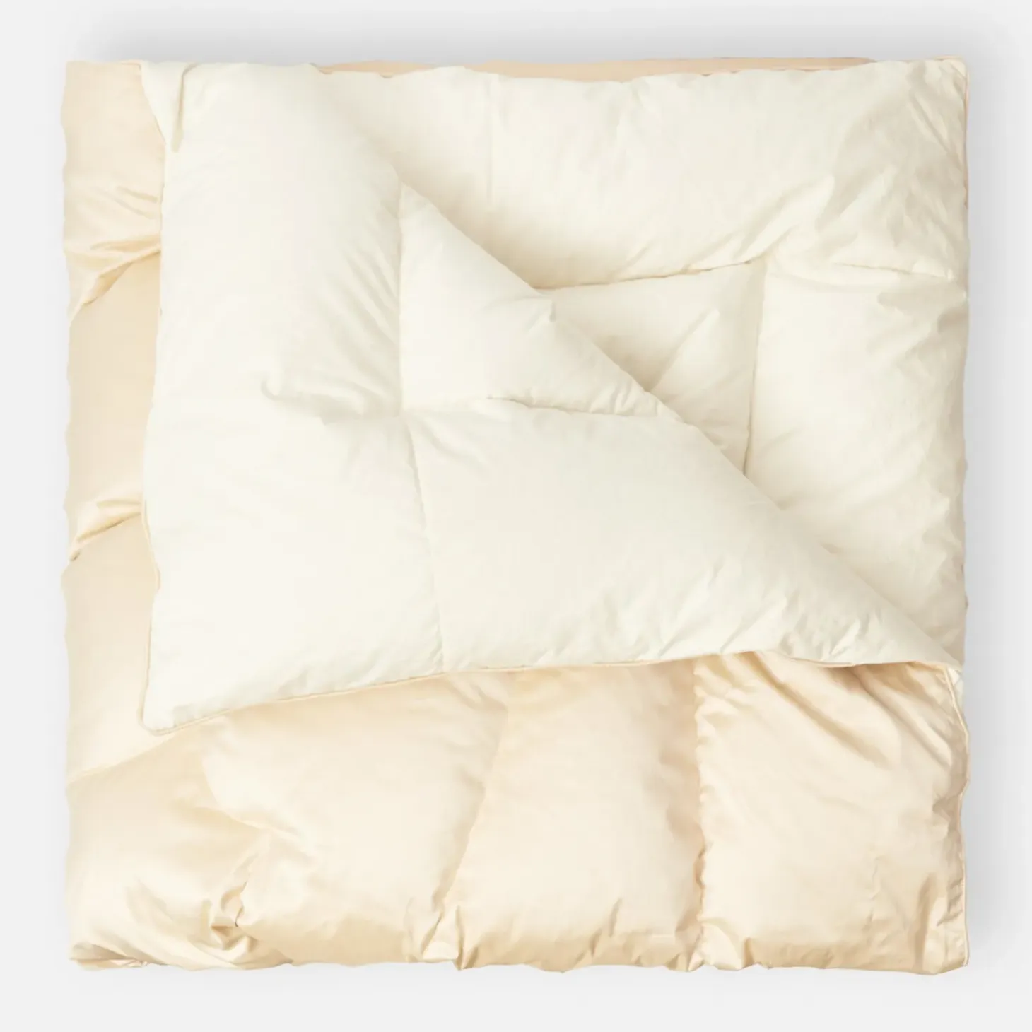 Cream Silk Eiderdown