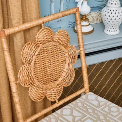 Daisy Rattan Chair with Pavilion Cushion